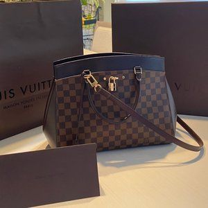 Louis Vuitton Rivoli MM Damier Ebene Satchel | Like New Condition